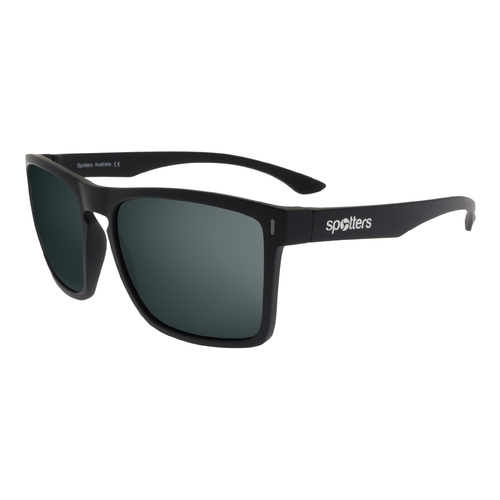 Spotters Phantom Matte Black / Carbon Grey Polarised Photochromic Lenses