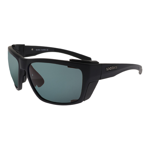 Spotters Renegade Matte Black / Carbon Grey Polarised Photochromic Lenses