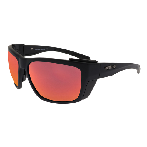 Spotters Renegade Matte Black / Ignite Red Polarised Lenses