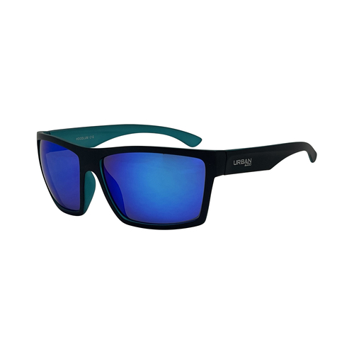 Urban Zoo Hoodlum C12 Matte Black w Matte Crystal Blue Interior / Blue Revo Lenses