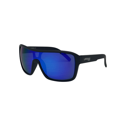 Urban Zoo Quantum C12 Matte Black / Smoke w Blue Revo Lenses