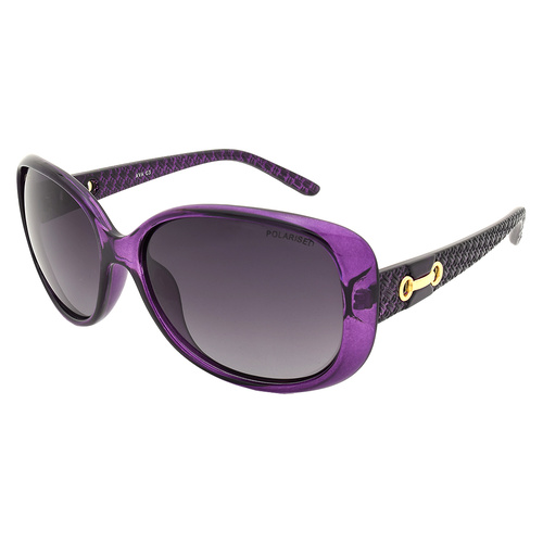 Stiletto Ava C3 Crystal Dark Plum / Smoke Gradient Polarised Lenses