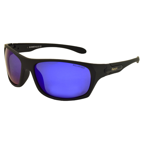 Mangrove Jacks Bonneville C2 Matte Black / Blue Revo Polarised Lenses