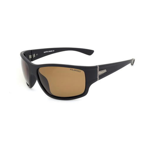 Mangrove Jacks North Bank C4 Matte Black / Brown Polarised Lenses