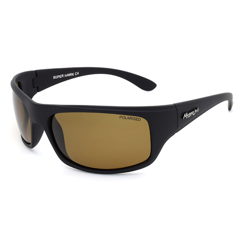 Mangrove Jacks Super Hawk C4 Matte Black / Brown Polarised Lenses