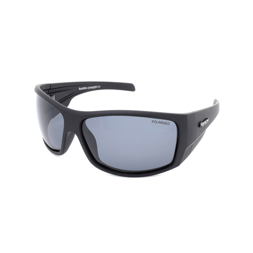 Mangrove Jacks Barra Chaser C1 Matte Black / Smoke Polarised Lenses