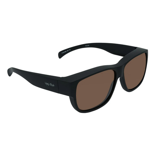 Ugly Fish Fit Overs P208 MBLBR Matte Black / Brown Polarised Lenses