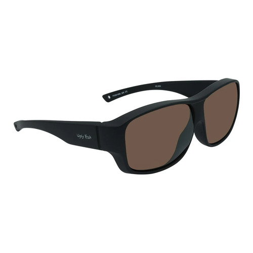 Ugly Fish Fit Overs P308 MBLBR Matte Black / Brown Polarised Lenses