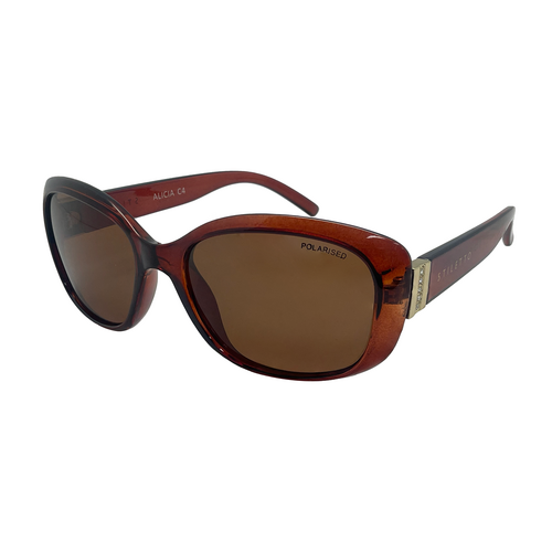 Stiletto Alicia C4 Crystal Dark Brown / Brown Polarised Lenses