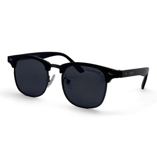 Mangrove Jacks Kids MJK72 C1 Shiny Black w Gunmetal / Smoke Polarised Lenses