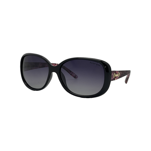 Stiletto Ava C5 Shiny Black w Demi Purple / Smoke Gradient Polarised Lenses