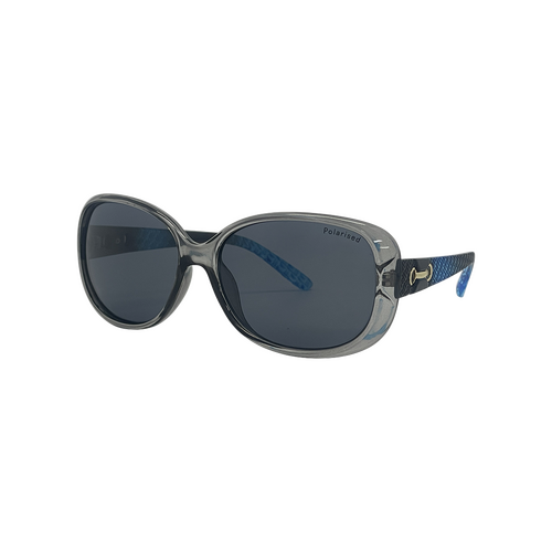 Stiletto Ava C9 Crystal Dark Smoke w Blue Fade / Smoke Polarised Lenses