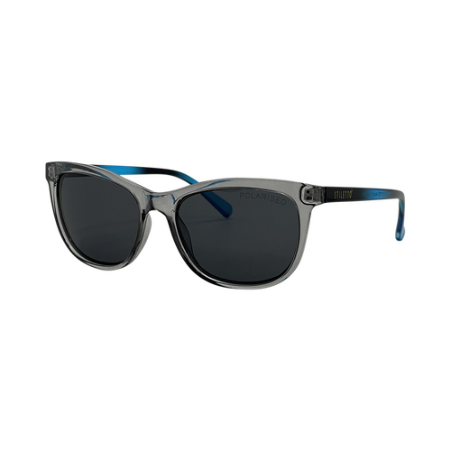 Stiletto Ariel C9 Crystal Dark Smoke w Blue Fade / Smoke Polarised Lenses