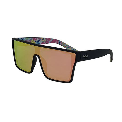 Mangrove Jacks What You Need C6 Matte Black / Pink Revo Polarised Lenses