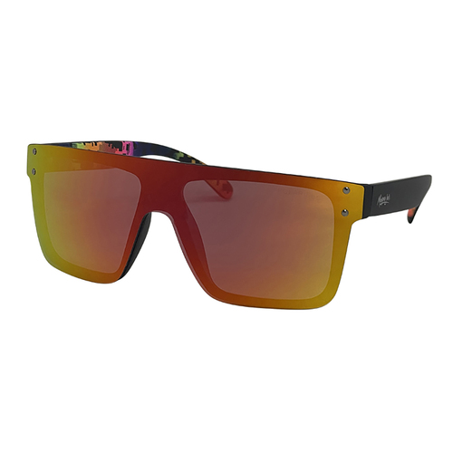 Mangrove Jacks Never Say Never C3 Matte Black / Red Revo Polarised Lenses