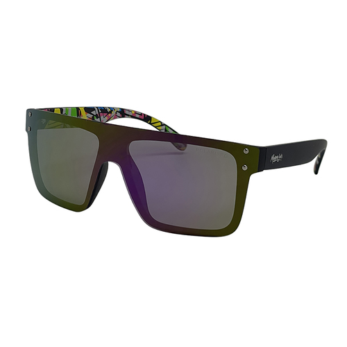 Mangrove Jacks Never Say Never C7 Matte Black / Purple Revo Polarised Lenses