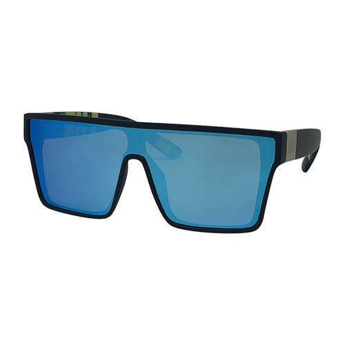 Mangrove Jacks Sin by The Sea C8 Matte Black / Ice Blue Revo Polarised Lenses