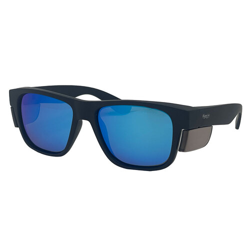 Mangrove Jacks Hot Fusion C2 Matte Black / Blue Revo Polarised Lenses