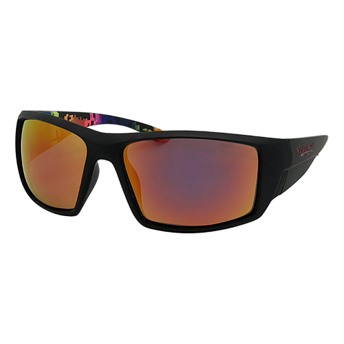 Mangrove Jacks Tromso C3 Matte Black / Red Revo Polarised Lenses