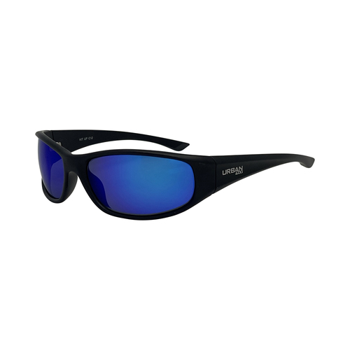 Urban Zoo Hit Up C12 Matte Black / Smoke w Blue Revo Lenses