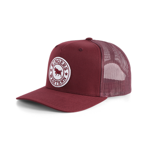 Ringers Western Signature Bull Trucker Cap Burgundy OSFM