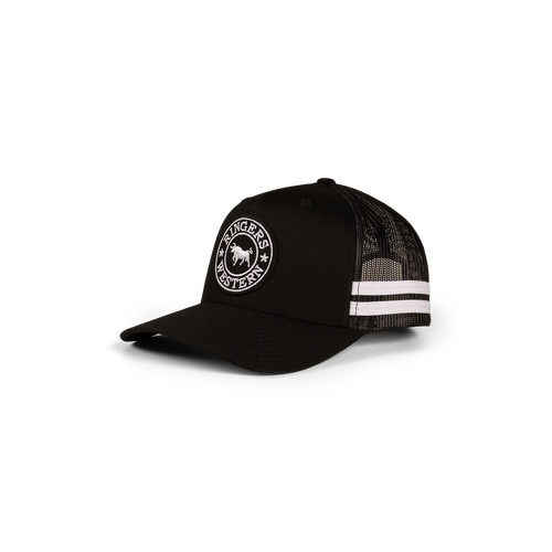 Ringers Western McCoy Trucker Cap Black/White OSFM