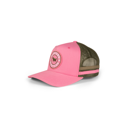 Ringers Western McCoy Trucker Cap Pink Melon/Army OSFM