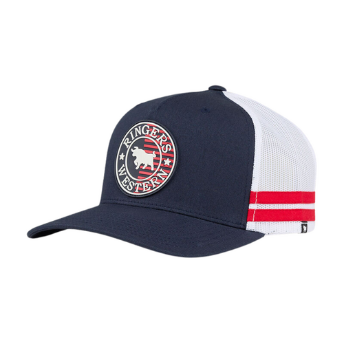 Ringers Western Signature Bull Trucker Cap Navy OSFM