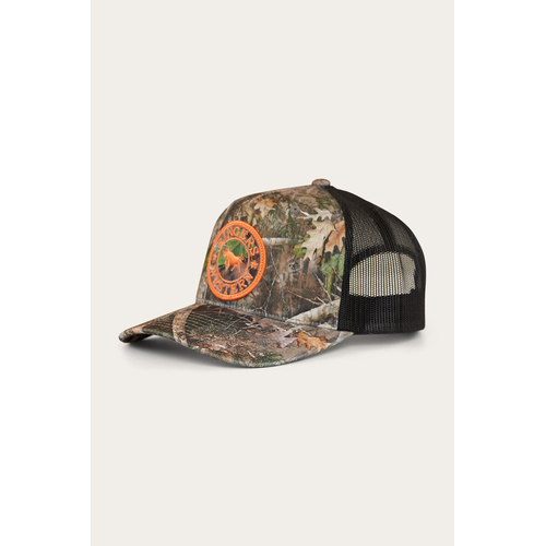 Ringers Western Signature Bull Trucker Cap Leaf Camo/Orange OSFM