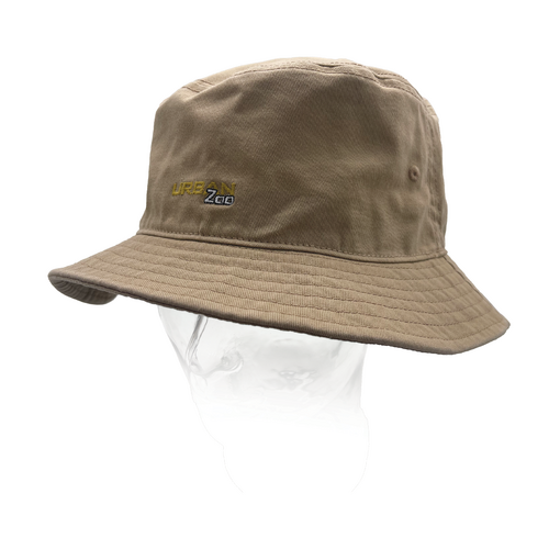 Urban Zoo Queens 201 Cotton Twill Bucket Hat Khaki S/M