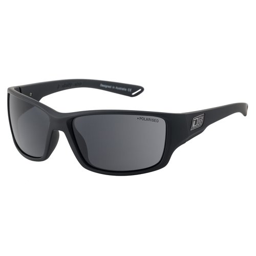 Dirty Dog Virtual 53647 Satin Black / Grey Polarised Lenses