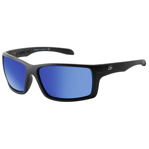 Dirty Dog Knuckle 53683 Satin Black / Blue Mirror Polarised Lenses