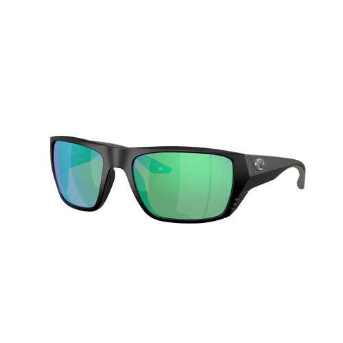 Costa Del Mar Finlet 6S9118 911802-59 Matte Black / Green Mirror Polarised Lenses