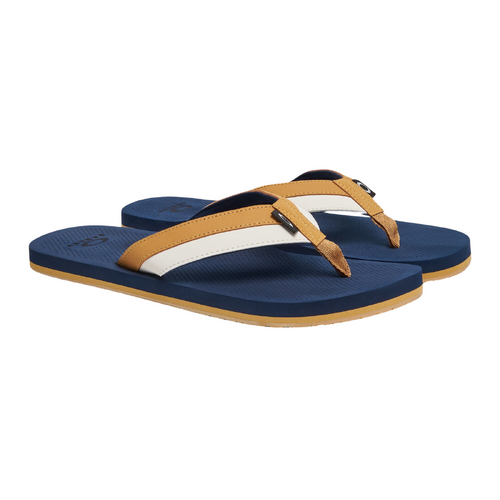 Oakley Burke Flip Flop FOF100419 BDF Team Navy & Light Curry Available In a Variety of Sizes